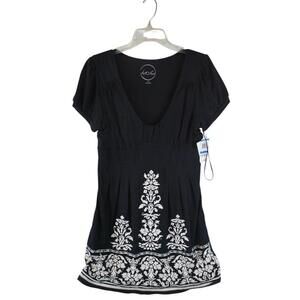 INC International Concepts Women's XL Island Mirage Tunic Top Lake Blue NWT $79